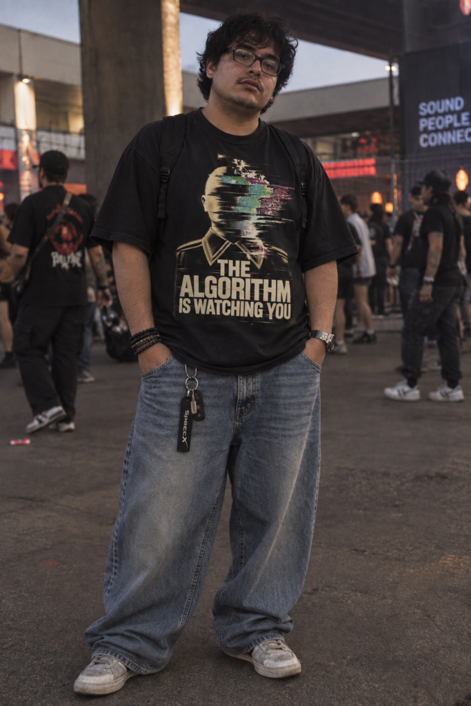 The Algorithm Is Watching You Hand-Frayed Luxury Tee
