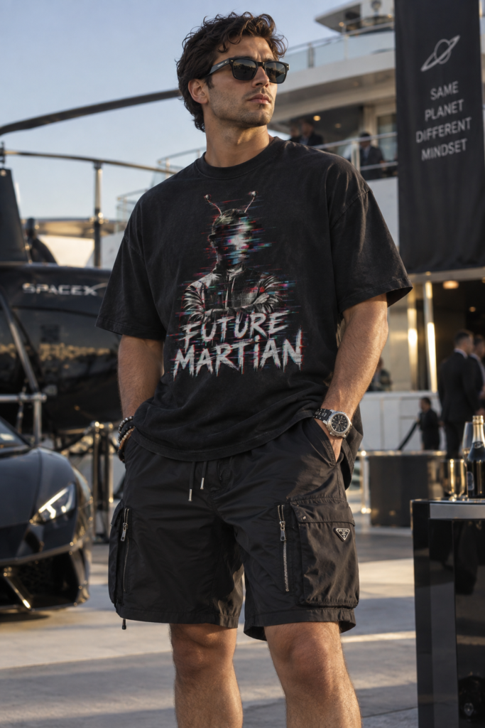 Future Martian Hand-Frayed Luxury Tee