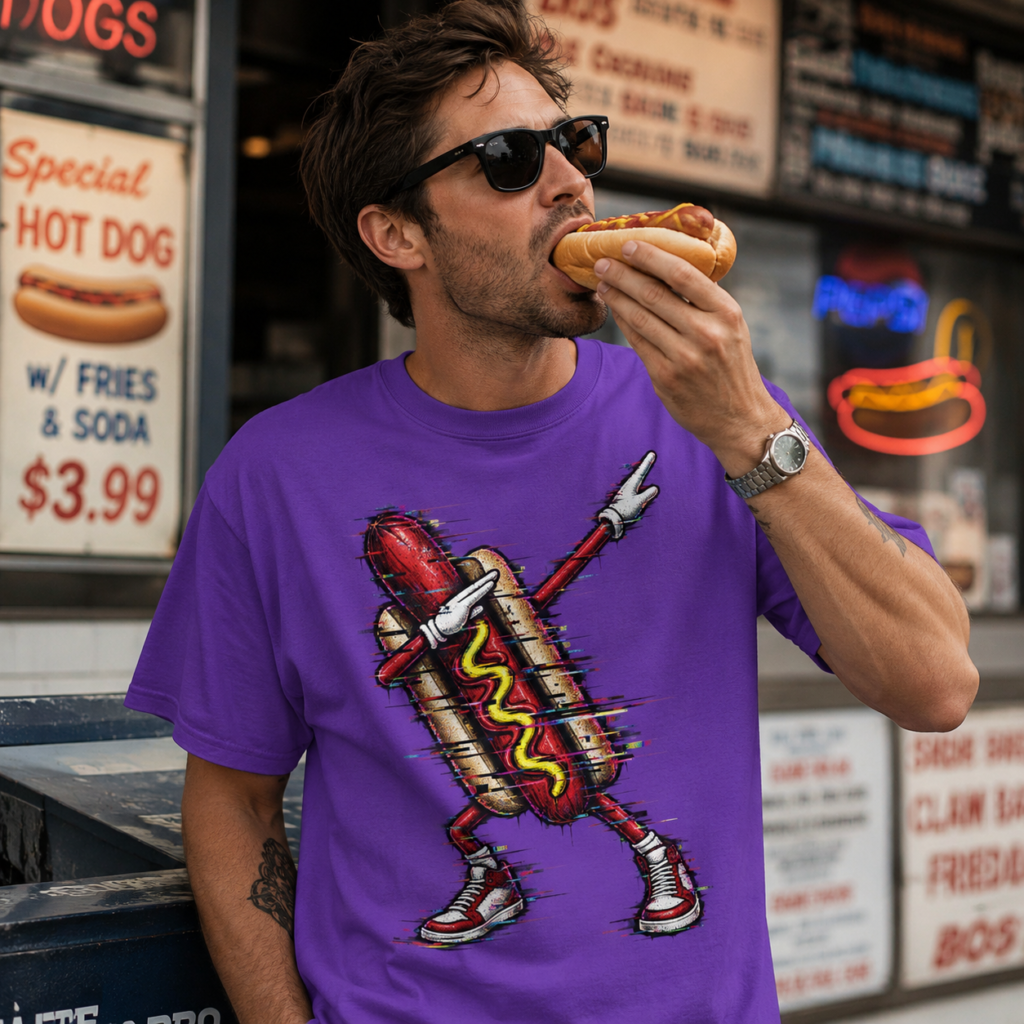 GlitchDog Luxury Tee - Vintage Glitch Meme