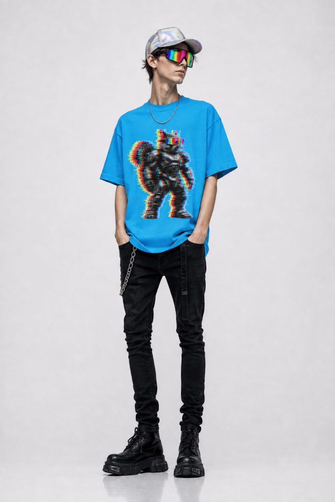 GlitchNuts Luxury Tee — Vintage Glitch Meme